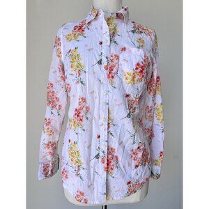 St. John’s Bay Top Long sleeve button front cottagecore grandmacore size Medium